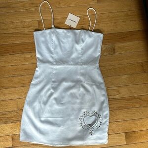 Superdown cut out heart dress